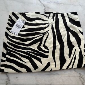Zebra print skirt